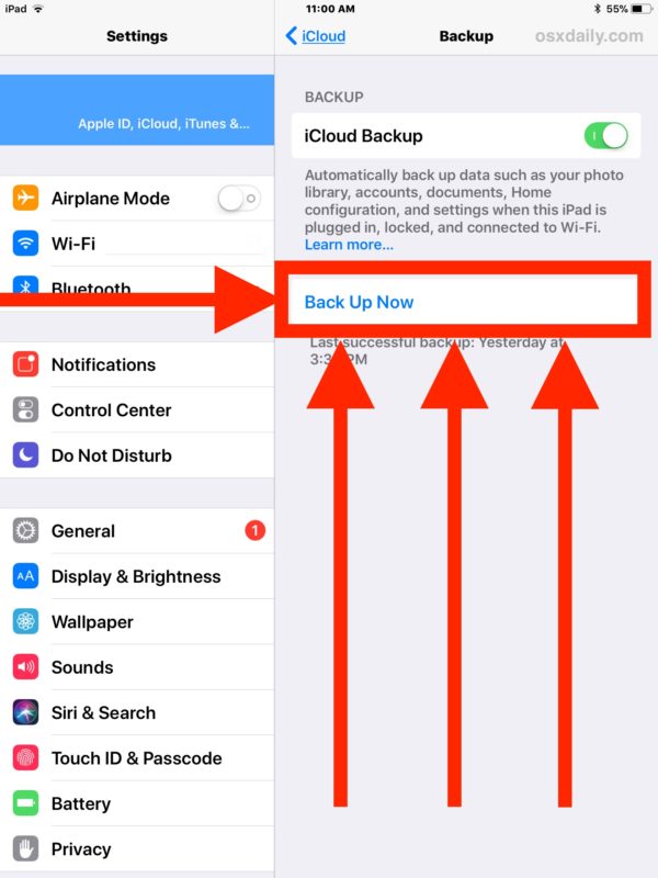 Kommentieren Sie sauvegarder auf dem iPhone auf iCloud